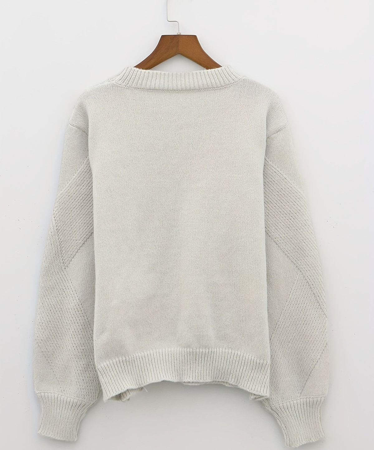 Autumn And Winter Women Casual Round Neck Knitted Sweater