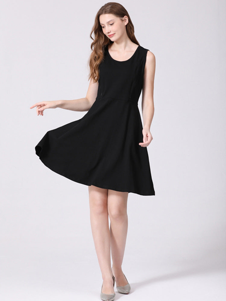 Vestido de lactancia con estampado floral informal de moda de verano para mujeres embarazadas