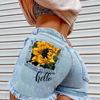Women Summer Loose Edgy Vintage Casual High Waist Denim Shorts