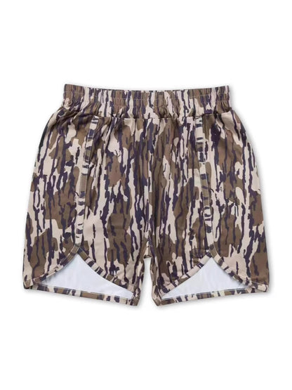Women Fashion Casual Camouflage High Waist Shorts
