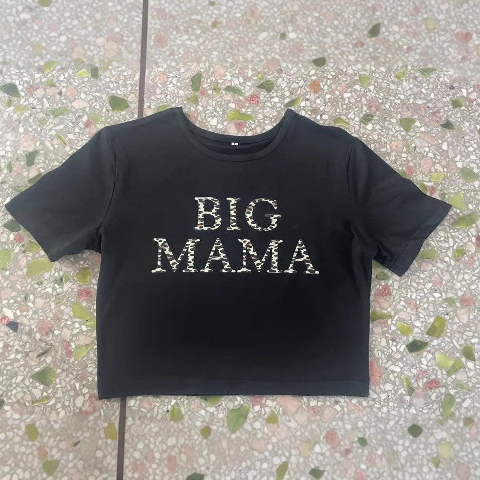 Camiseta de manga corta con estampado casual de moda para mujer