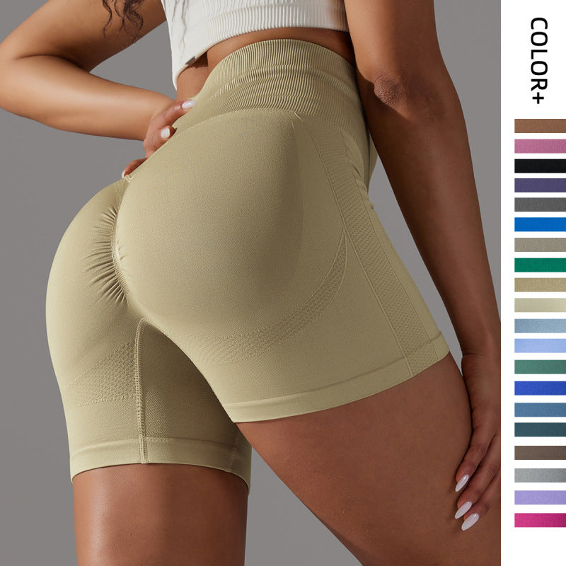 Women Casual High Waist Stretch Hip Yoga Biker Shorts