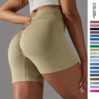 Women Casual High Waist Stretch Hip Yoga Biker Shorts