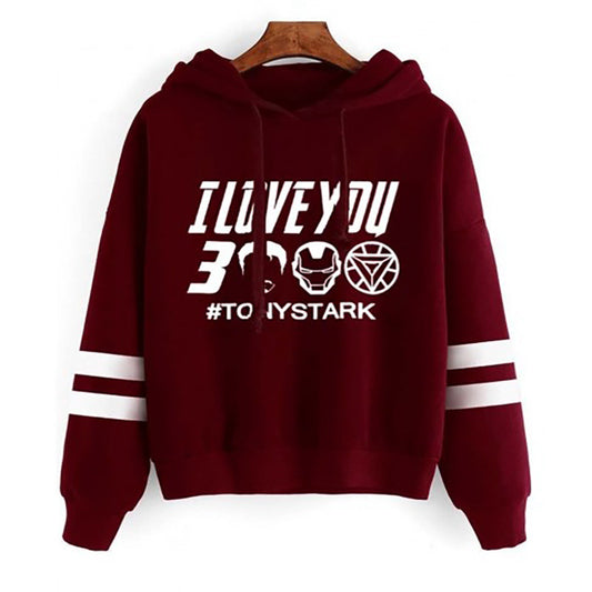 Sudadera con capucha holgada informal con estampado de letras y rayas de doble barra para mujer