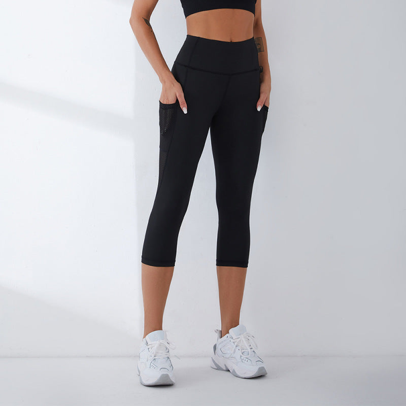 Women Solid Color High Waist Stretch Slim Fit Casual Sports Yoga Pants