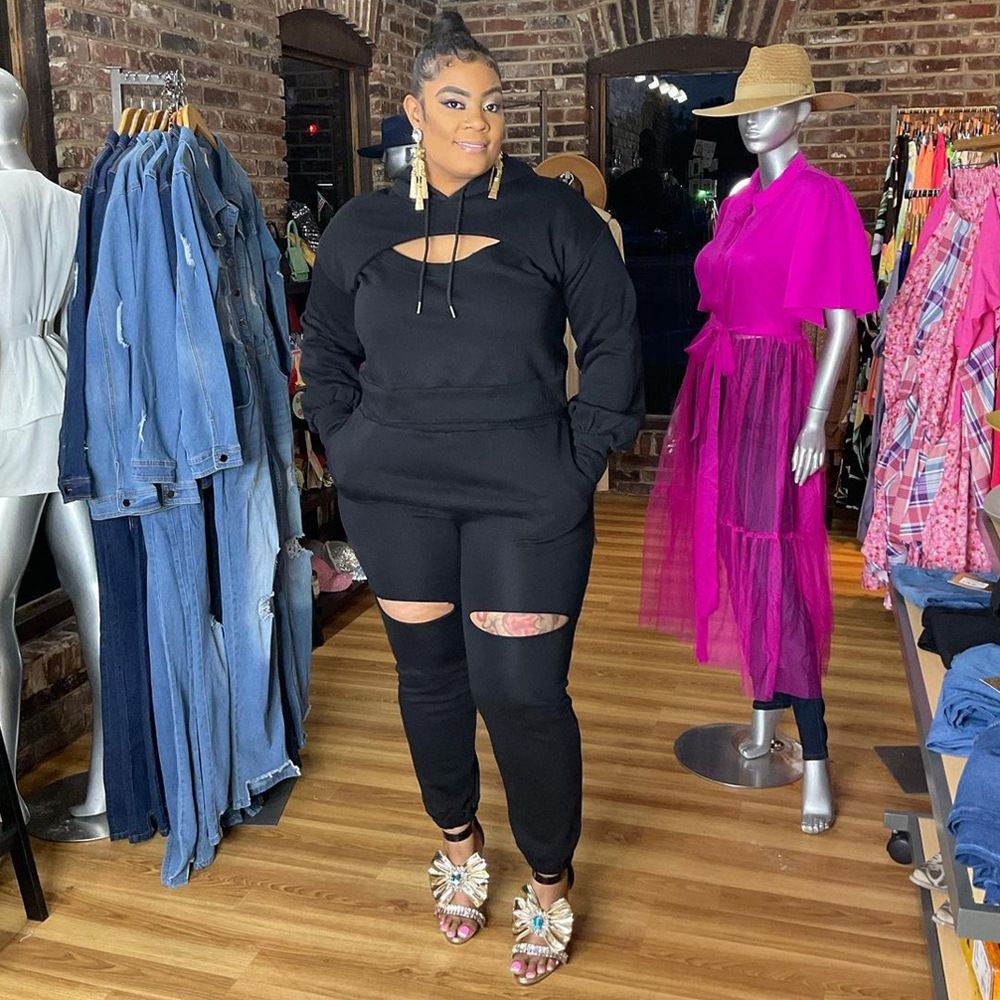 Conjunto de tres piezas de camisa y pantalones de manga larga para mujer