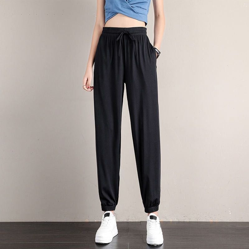Women'S Casual Solid Color Loose Tunic Pants