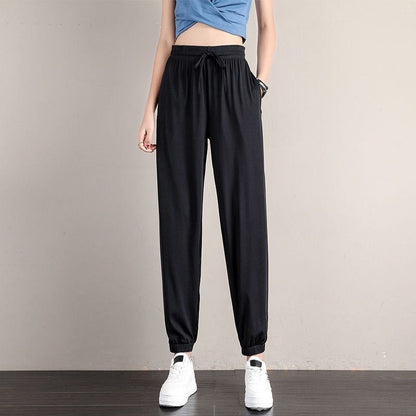 Women'S Casual Solid Color Loose Tunic Pants