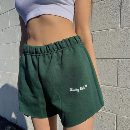 Women Fashion Casual Letter Printing Shorts