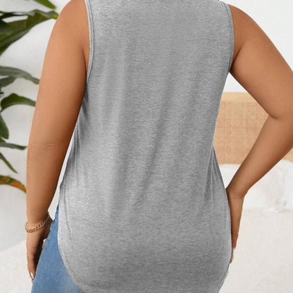Camiseta sin mangas con abertura lateral para mujer, para deportes de verano, correr, yoga, entrenamiento, fitness, informal