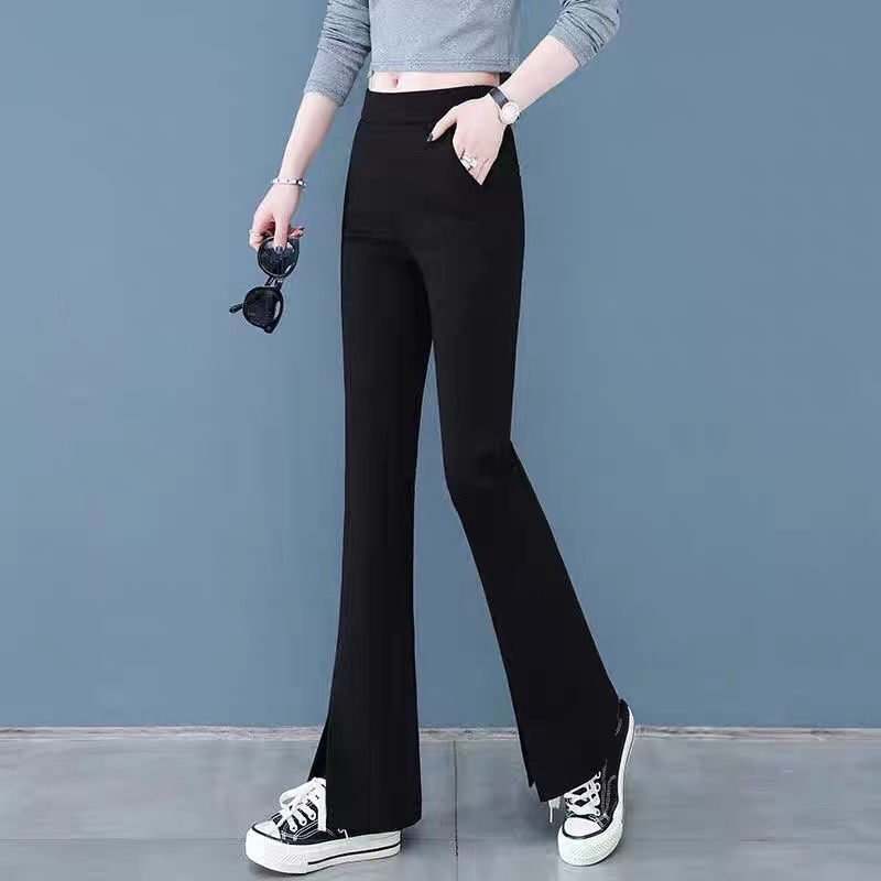 Women'S Casual Solid Color Split Flared Pants