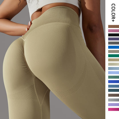Pantalones de yoga deportivos de cintura alta para mujer, informales, a la moda, con efecto vientre plano y cadera.