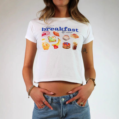 Camiseta de manga corta con estampado casual de moda para mujer