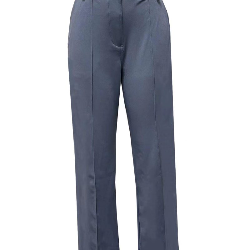 Conjunto de dos piezas de chaqueta y pantalón con solapa informal para mujer
