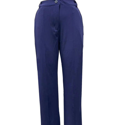 Conjunto de dos piezas de chaqueta y pantalón con solapa informal para mujer
