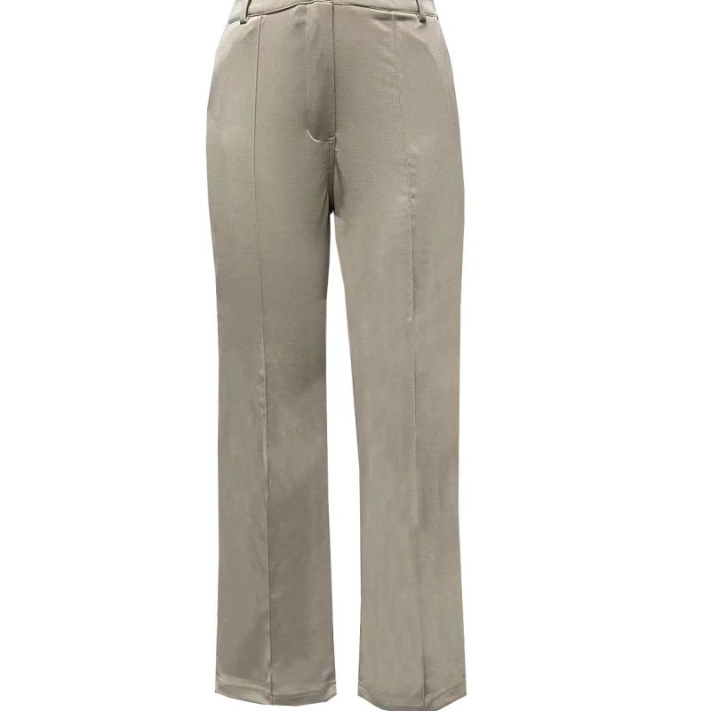 Conjunto de dos piezas de chaqueta y pantalón con solapa informal para mujer