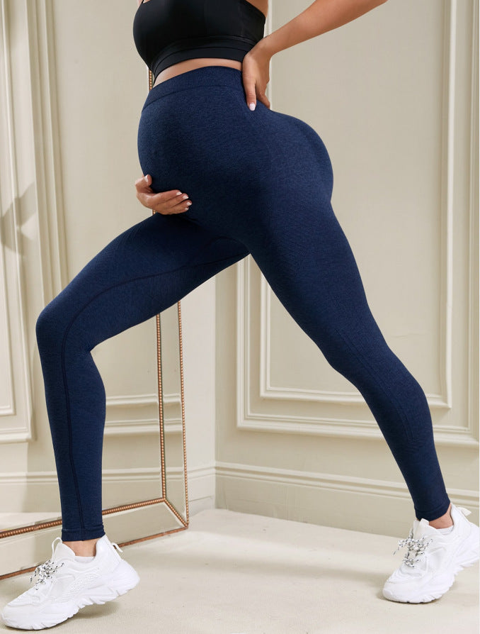 Pantalones de yoga y pilates de cintura alta para embarazadas, informales y a la moda.