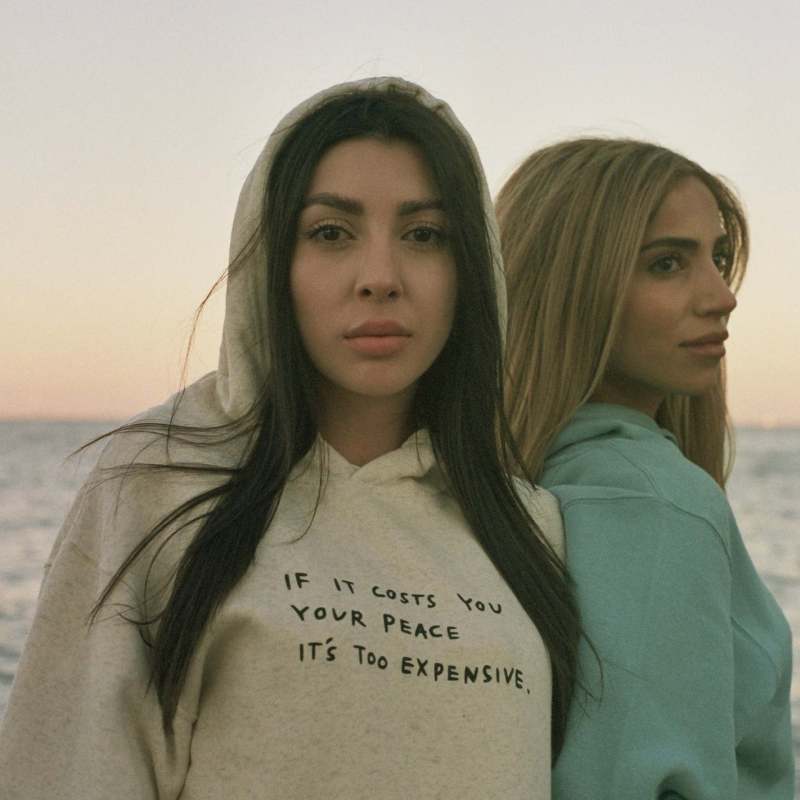 Sudadera con capucha informal con bolsillo y estampado de eslogan y letras para mujer