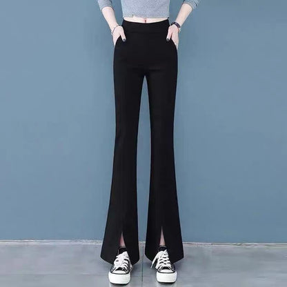 Women'S Casual Solid Color Split Flared Pants