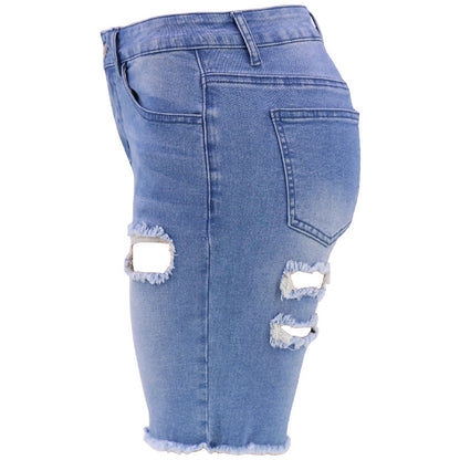 Women'S Fashion Casual Ripped Denim Shorts