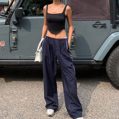 Women Fashion Casual Loose Wide Leg Pants