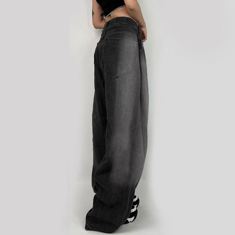 Women Fashion Casual Loose Gradient Wide Leg Pants