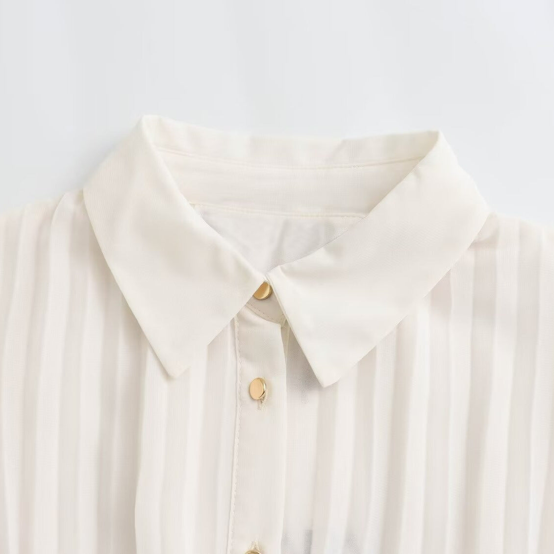 Wome Casual Summer Fashion Belt Midi Pleated Long Sleeve Shirt Dress