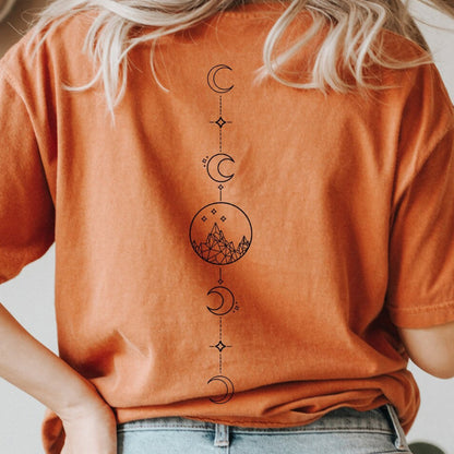 Camiseta de manga corta con cuello redondo y estampado informal para mujer