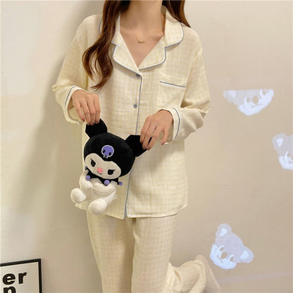 Women Casual Long Sleeve Trousers Pajamas Set