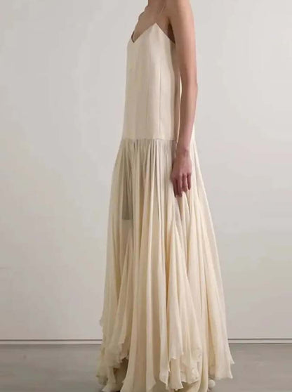 Women Sexy Casual Loose Backless Camisole Dress