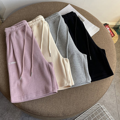 Summer Women Casual Loose Drawstring High Waist Shorts