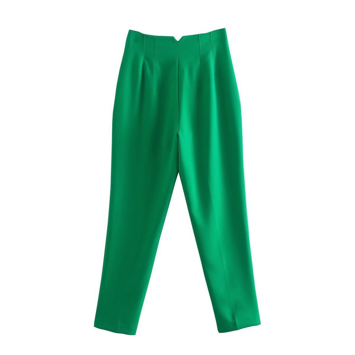 Women Fashion Casual Solid Color High Waist Pants