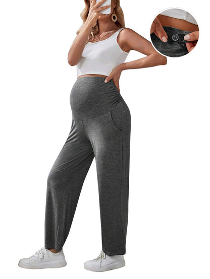 Pregnant Women Fashion Casual Loose High Waist Pants