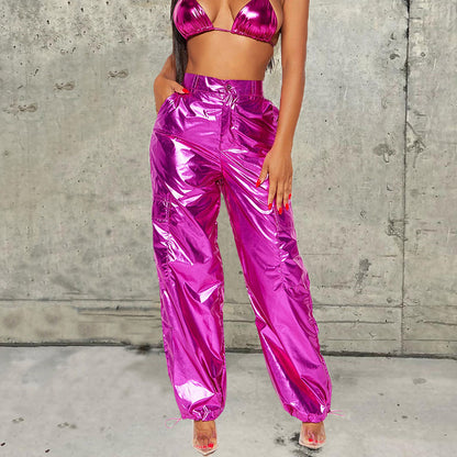 y2k Women Fashion Solid Color Straight Leg Casual Pants