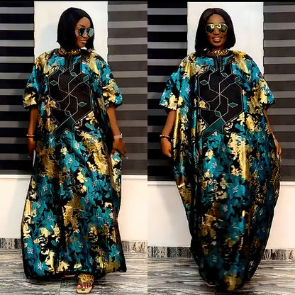 Women Loose Casual Graphic Print Plus Size Dress