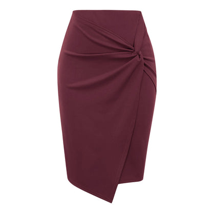 Women Printed Casual Hip Midi Skirt