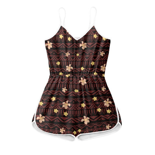 Women Fashion Casual Printed Slip Romper