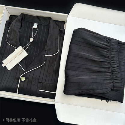 Conjunto de pijama elegante informal de manga larga con top y pantalón para mujer