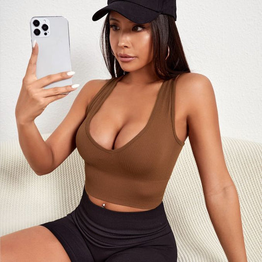 Women Fashion Casual Quick-Drying Running Fitness Vest