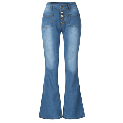 Women'S Fashion Casual High-Breasted Flared Pants