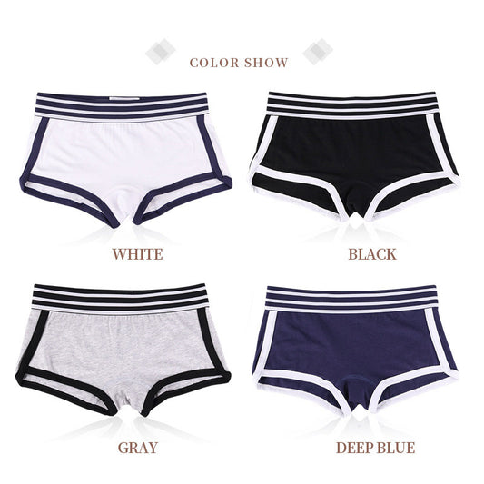 Braguitas cómodas informales con bloqueo de color para mujer