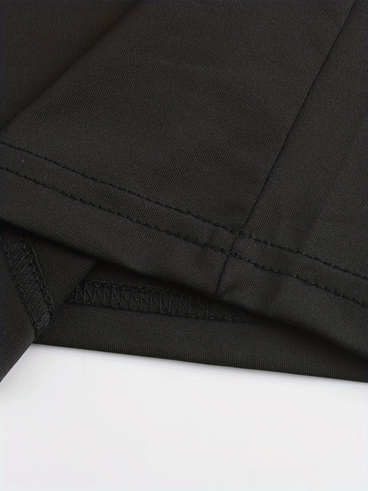 Camiseta corta informal de verano, ajustada, de manga corta y con estampado de letras campestres