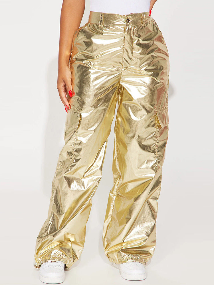 y2k Women Fashion Solid Color Straight Leg Casual Pants