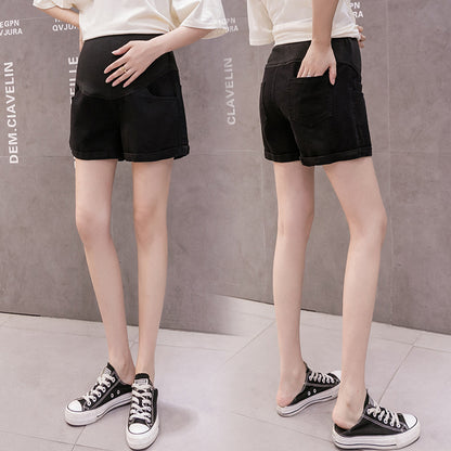 Pregnant Women Fashion Casual Belly Denim Shorts
