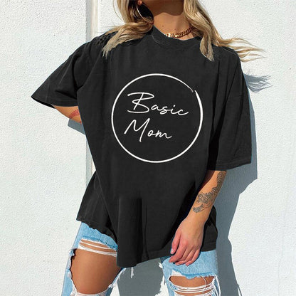Camiseta estampada informal para el Día de la Madre para mujer