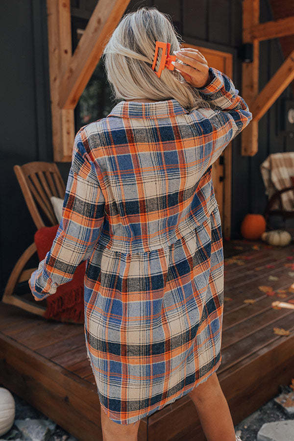 Blusa informal vintage de manga larga con solapa a cuadros para mujer, otoño e invierno