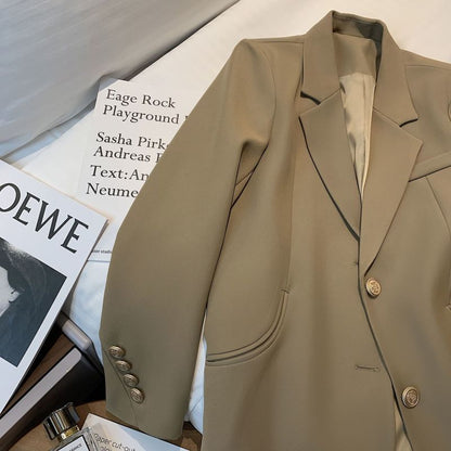 Women'S Casual Solid Color Lapel Blazers