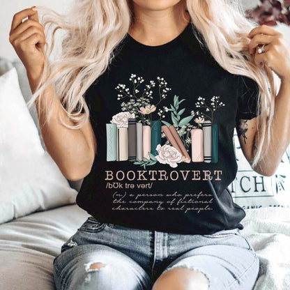 Camiseta de manga corta con cuello redondo y estampado floral informal para mujer