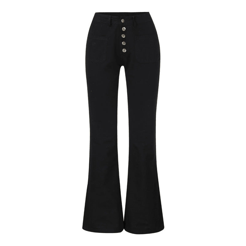Women'S Fashion Casual High-Breasted Flared Pants
