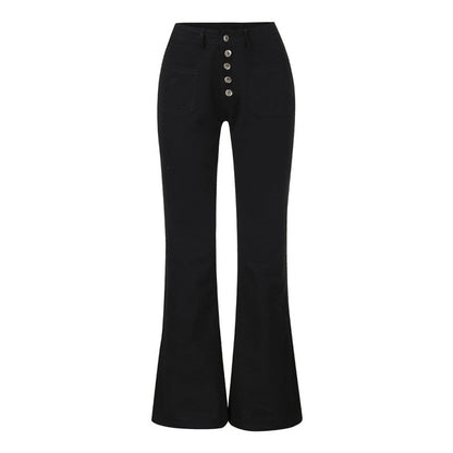 Women'S Fashion Casual High-Breasted Flared Pants
